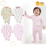 Sleepsuit Newborn GIRL SERIES 1.0 Jumsuit Kaki Tutup BC-072