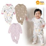 Jumsuit Kaki Tutup GIRL SERIES 2.0 Sleepsuit Newborn GY-052