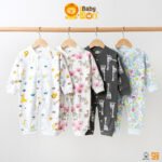 Sleepsuit Kaki Buka Jumsuit Bayi Baru Lahir BC-688